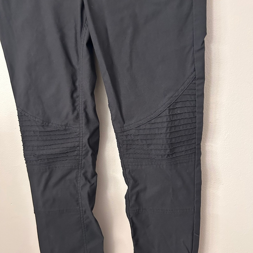 Prana Moto Pants Womens 8 Black Brenna Skinny Lightweight Hiking Outdoor Utility - Picture 3 of 9